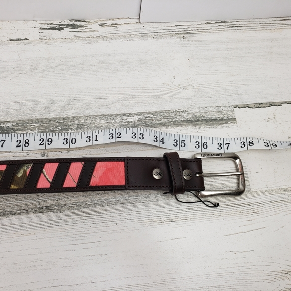 Browning pink camo belt women's 30 leather hunting - Picture 4 of 8